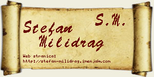 Stefan Milidrag vizit kartica